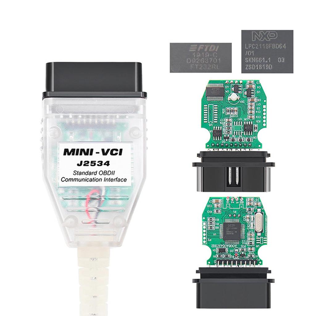 Mini VCI J2534 Cable for Toyota TIS V18.00.008 OBD2 Cable Connector Scanner Adapter Car