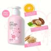 Loción Corporal Radiante Sakura - Hidratante y Crema con Vitamina C y Manteca de Karité, Hidratación Refrescante No Grasosa para Piel Seca y Agrietada, Loción para el Cuidado de la Piel