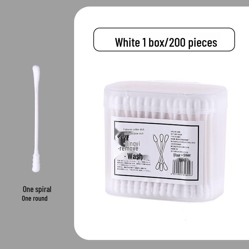 Boxed Japanese Double-Ended Cotton Swabs for Blackhead and Ear Cleaning