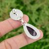 Pear Natural Chevron Amethyst Black Onyx 925 Sterling Silver Mermaid New Pendant