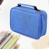 (Black) Portable Storage Porous Stationery Box Large Capacity Pencil Case For Student/office