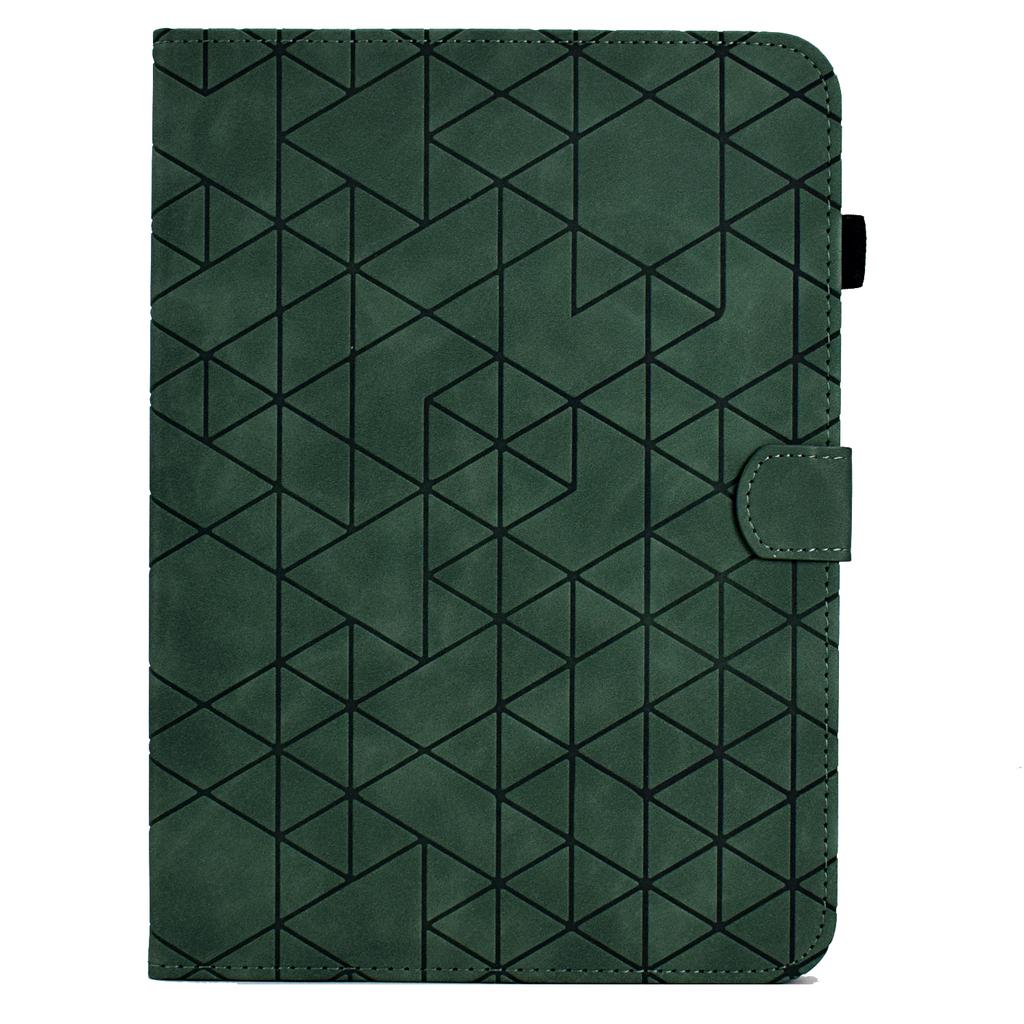 A6 For iPad Pro 11 (2024) Case Card Slots Stand Rhombus Auto Wake/Sleep Leather Tablet Cover