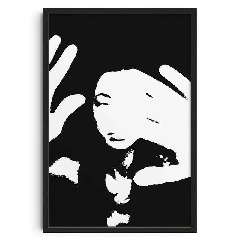 Vintage Classic Posters Retro Abstract Tin Signs Print Mid Century Wall Art Canvas Painting for Living Room Bedroom Home Decor