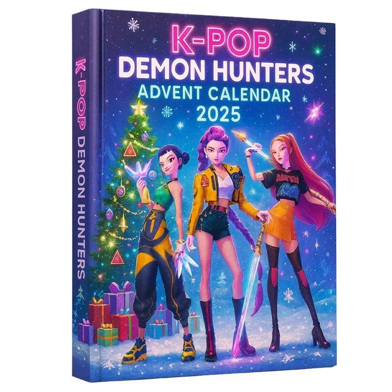 @ Countdown Calendars Kpop Demon Hunters Advent Calendar Model Doll Collection Desk Decoration Children Christmas Gifts