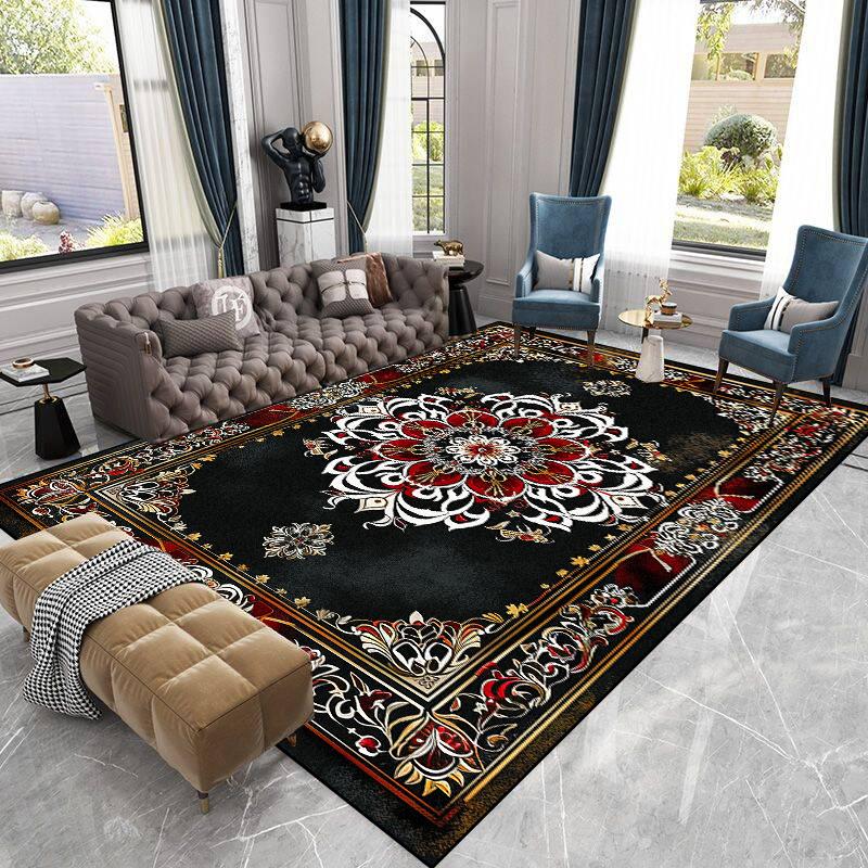 Luxury Persian Style Carpet Living Room Decoration Home Lint-free Rugs Large Bedroom Anti-slip Floor Mat Customized Lounge Rug