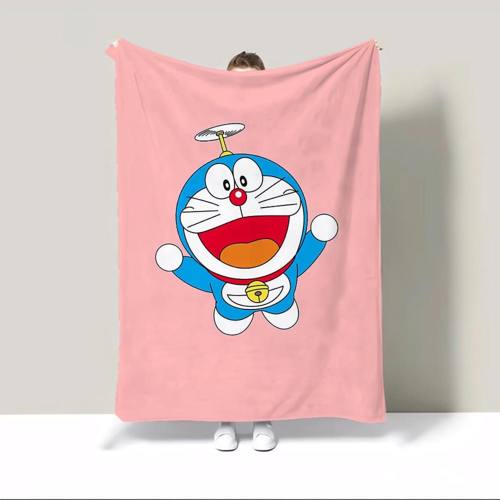 Thick Blanket for Winter Doraemon Fluffy Plaid Decorative Sofa Blanket King Size Custom Blankets and Throws Home Interior Throw