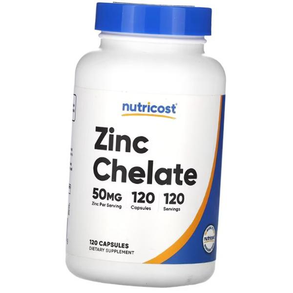 Zinc Chelate, Zinc Chelate 50, Nutricost  120caps (36647020)