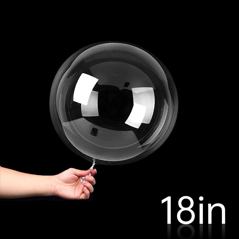 10pcs 10-36inch Transparent Bobo Bubble Balloon Clear Inflatable Air Helium Globos Wedding Birthday Party Decoration Baby Shower