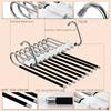 1 Piece of Space Saving Pants Storage Rack with 9/5 Layers, Equipped with A White Non Slip Cover,Suitable for All Kinds of Pants