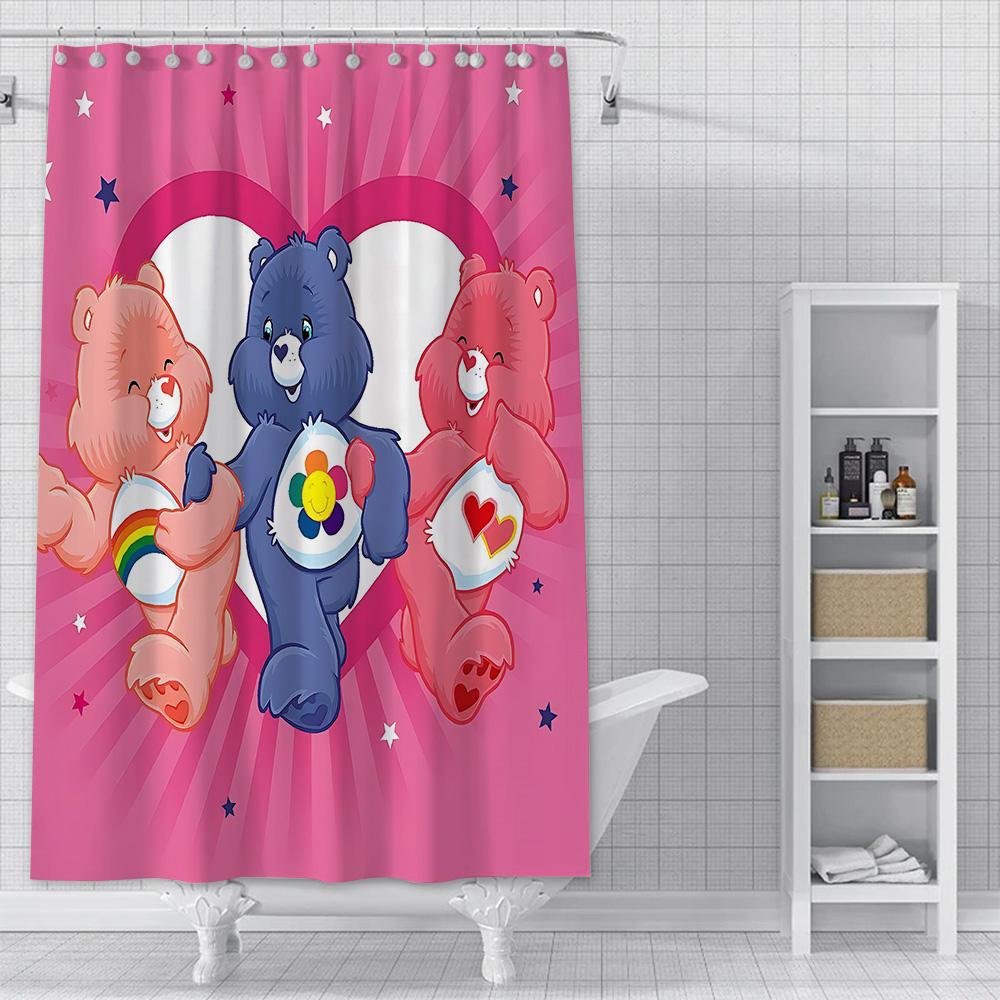 Care Rears Shower Curtain Waterproof Polyester Fabric Paint Colorful Bath Curtains Home Bathroom Decor Curtain With Hook