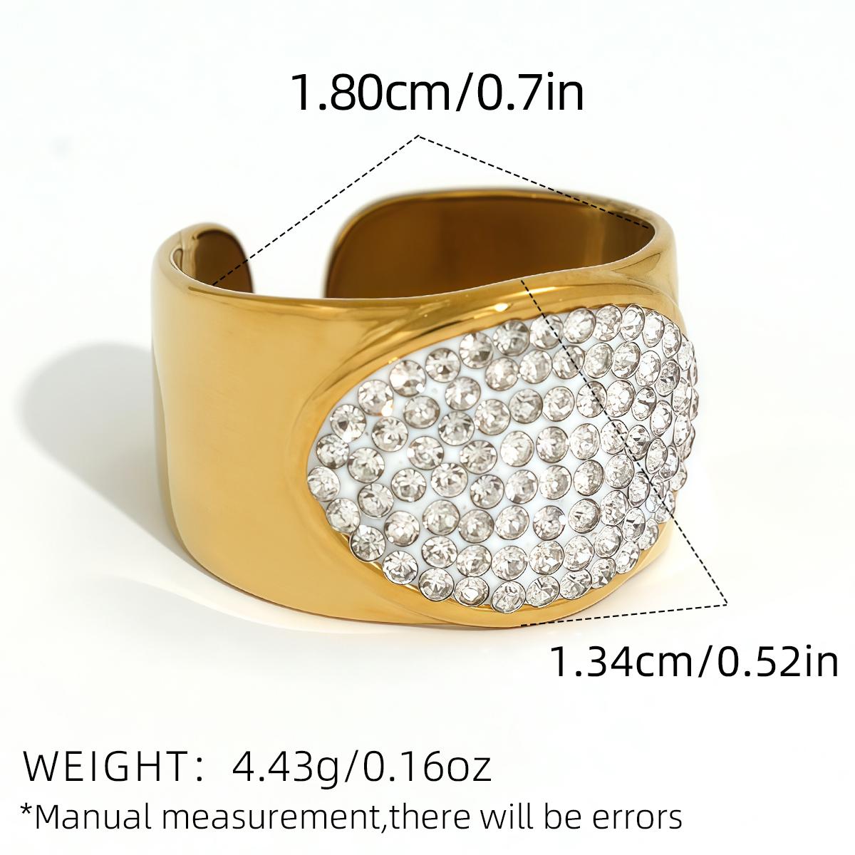 Fashion Stainless Steel Water Drop Opening Ring for Women Simple Colorful Zircon Geometric Adjustable Finger Ring Dating Zircon