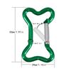 5Pcs Aluminum Alloy Bone Shape Spring Clasps Snap Hook Clip Carabiner Keychains Bag Clip Hook Buckle Connectors