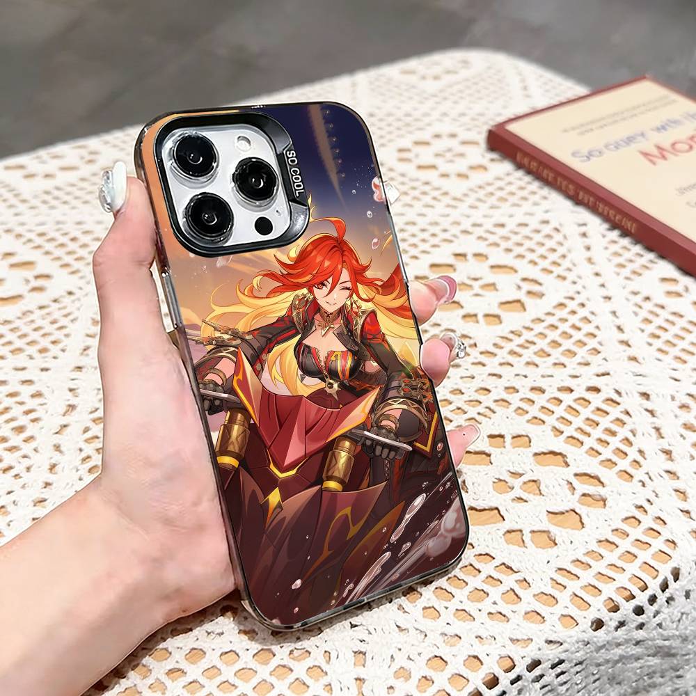 COOL Marveka Genshin Impact   Phone Case For iPhone 17,16,15,14,13,12,11 Plus,Pro Max,XS,Colored Silver Phone Case