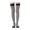 PESENAR Women Mime Artist Costume Accessories Girl French Mime Costume Halloween Outfit with Beret Gloves Suspender Scarf Socks