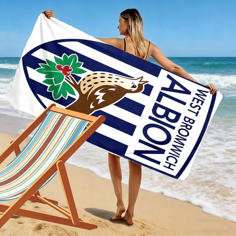Asciugamano da Spiaggia West Brom, Asciugamano Grande Morbido ad Asciugatura Rapida per Spiaggia Campeggio Nuoto