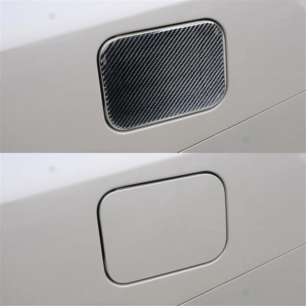 For Toyota Highlander 2008-2013 Carbon Fiber Interior Fuel Tank Cap Cover Trim