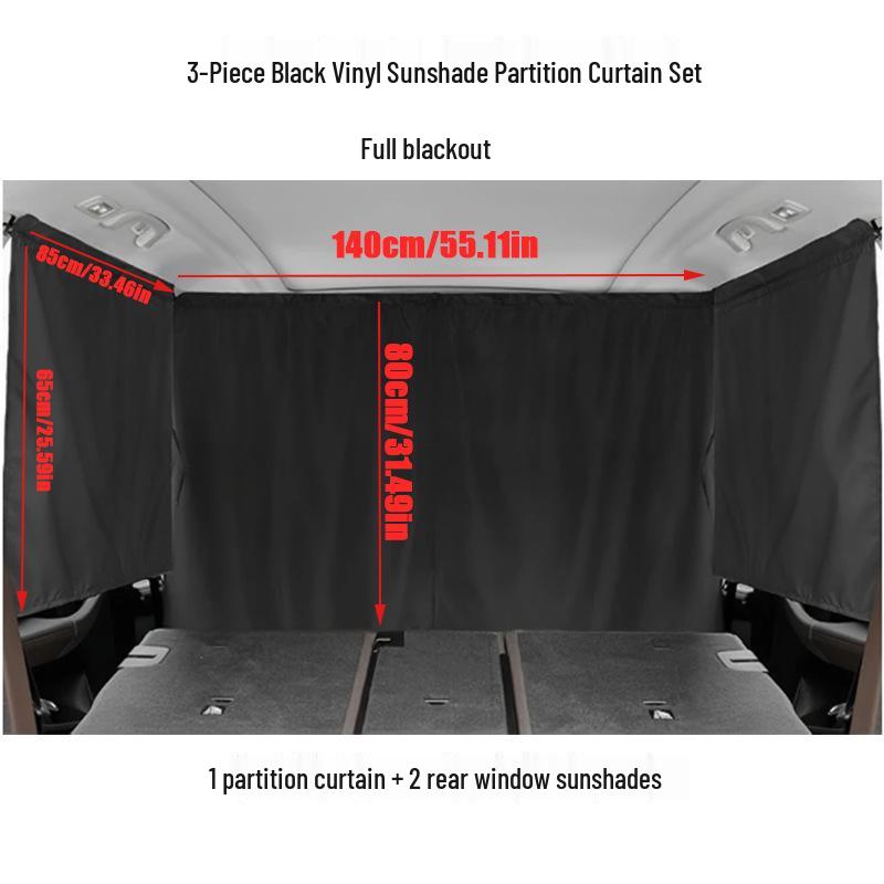 Car Privacy Sunshade: Interior Heat Insulation & Light Blocking for Rear Seat in RVs & Vehicles