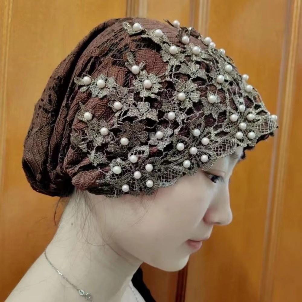 Comfortable Ethnic Beaded Hat Soft Head Wrap Cap Fashion Ethnic Headscarf Hat Cultural Wear