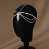 Sparkling Forehead Drop Headband Rhinestones Hair Chain Elegant Eyebrows Headchain Wedding Ceremony Charm Hair Ornament