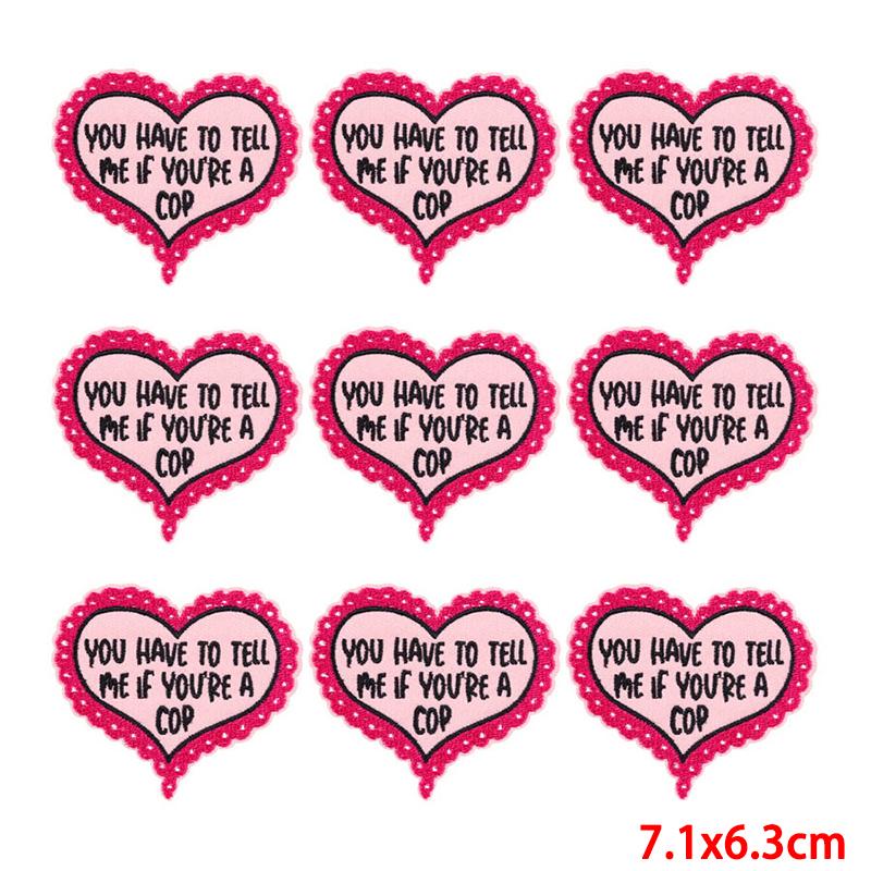 10 Pcs/lot Wholesale Embroidery Patch Iron On Patches For Clothing Patches On Clothes Jackets Decor Applique Sew Supplies