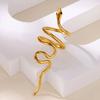 Punk Snake Rings For Women Gold Color Stainless Steel Snake Ring Aesthetic Party Animal Christmas Waterproof Jewelry Gift