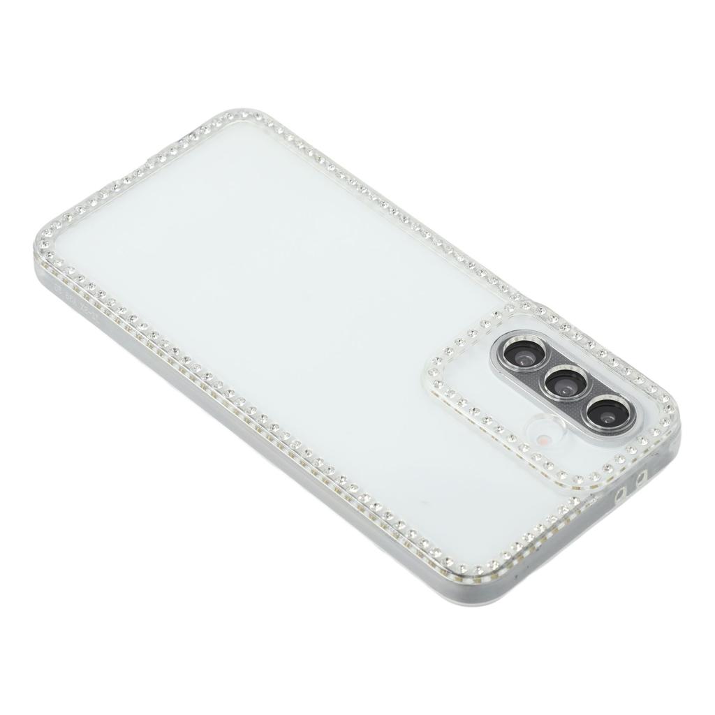 For Samsung Galaxy A36 5G TPU Case Rhinestone Decor Clear Phone Back Cover,Precise Cutout