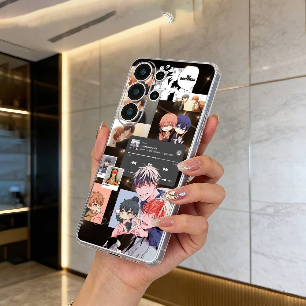 

BL- Anime Ritsuka- Mafuyu Sato -Given Clear Soft Silicone Phone Case forSamsung S25, S24, S21, S22, S23, S30, Ultra, S20, Plus Samsung S24Plus