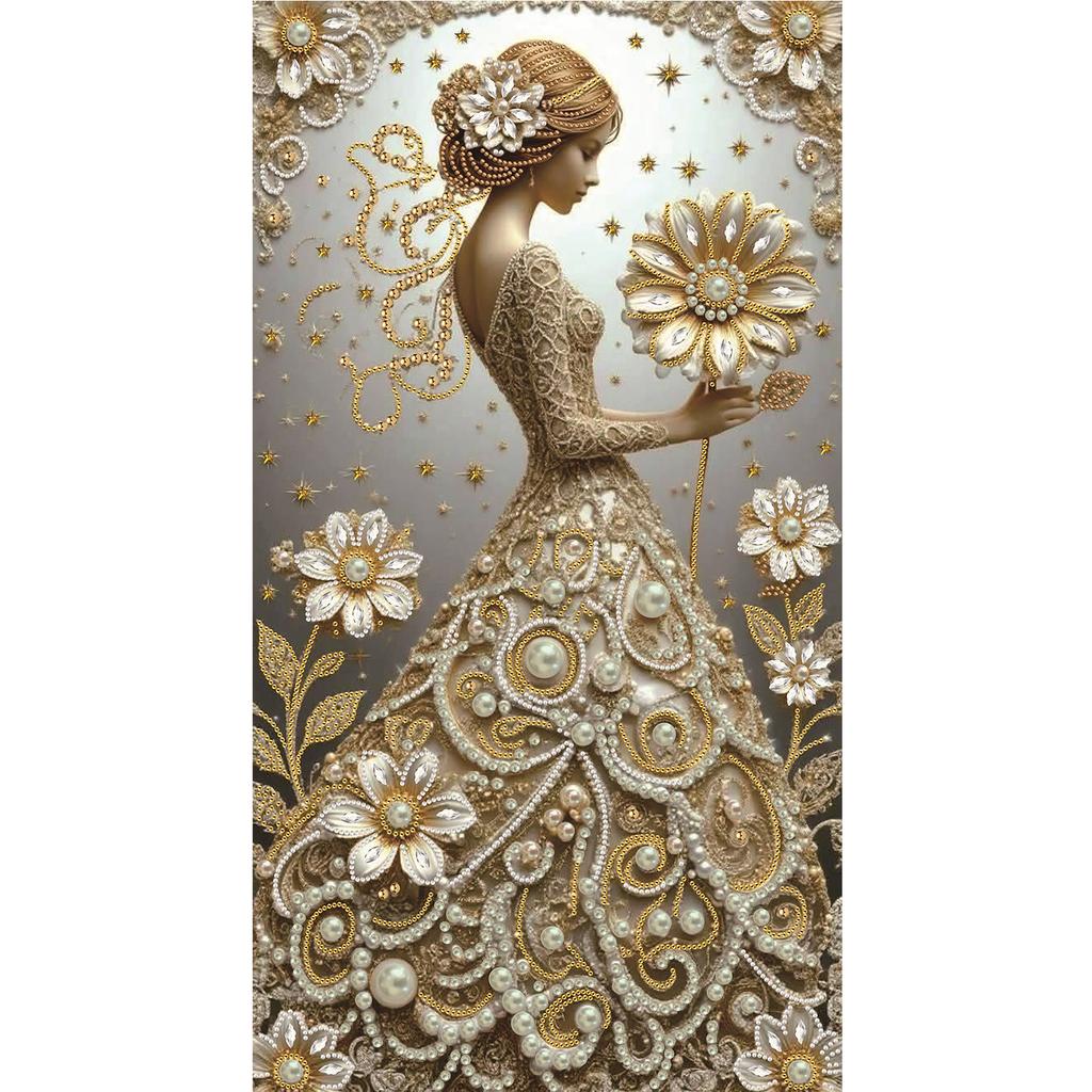 Beauty Special Shaped DIY Partial Drill Diamond Painting Kits Large Size 40x70cm Diamonds Paintings Gem Art Home Decor
