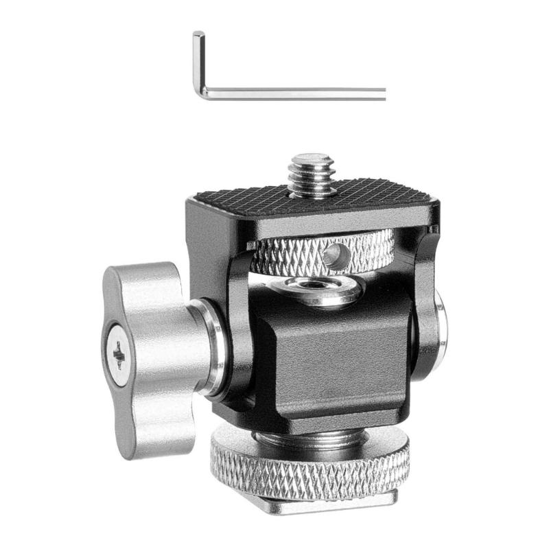 Upgraded Metal Snail PTZ Adjustable Damping Monitors Stand Camera Hotshoe Universal Photography Accessories PTZ