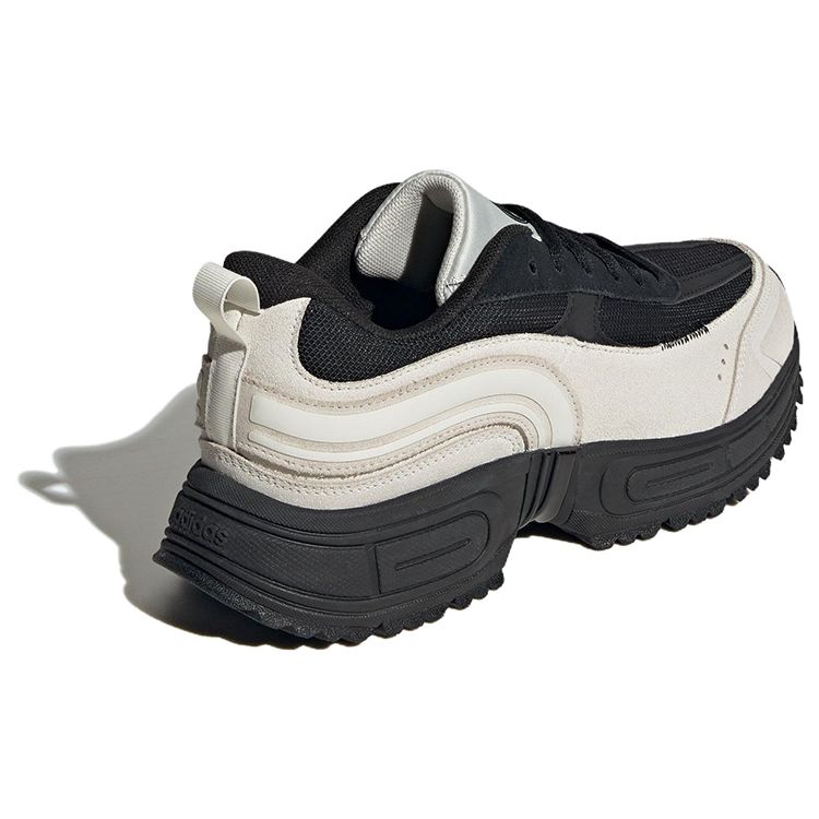 Adidas Neo Fantasy Flow Fabric Synthetic Leather Cow Split Leather Comfortable Versatile Low-Top Casual Shoes Women sneakers Black White IG4206