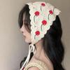 Cherry Triangle Hair Scarf Gilrs Holiday Retro Hair Bands for Women Makeup Styling Bandana Headwarp Headwear Accessories