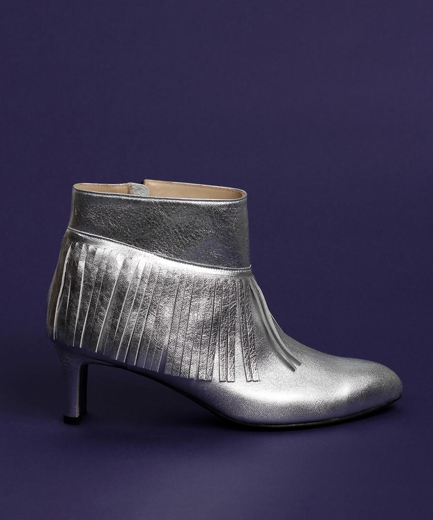Pleiades Violetta Ankle Boots - Silver