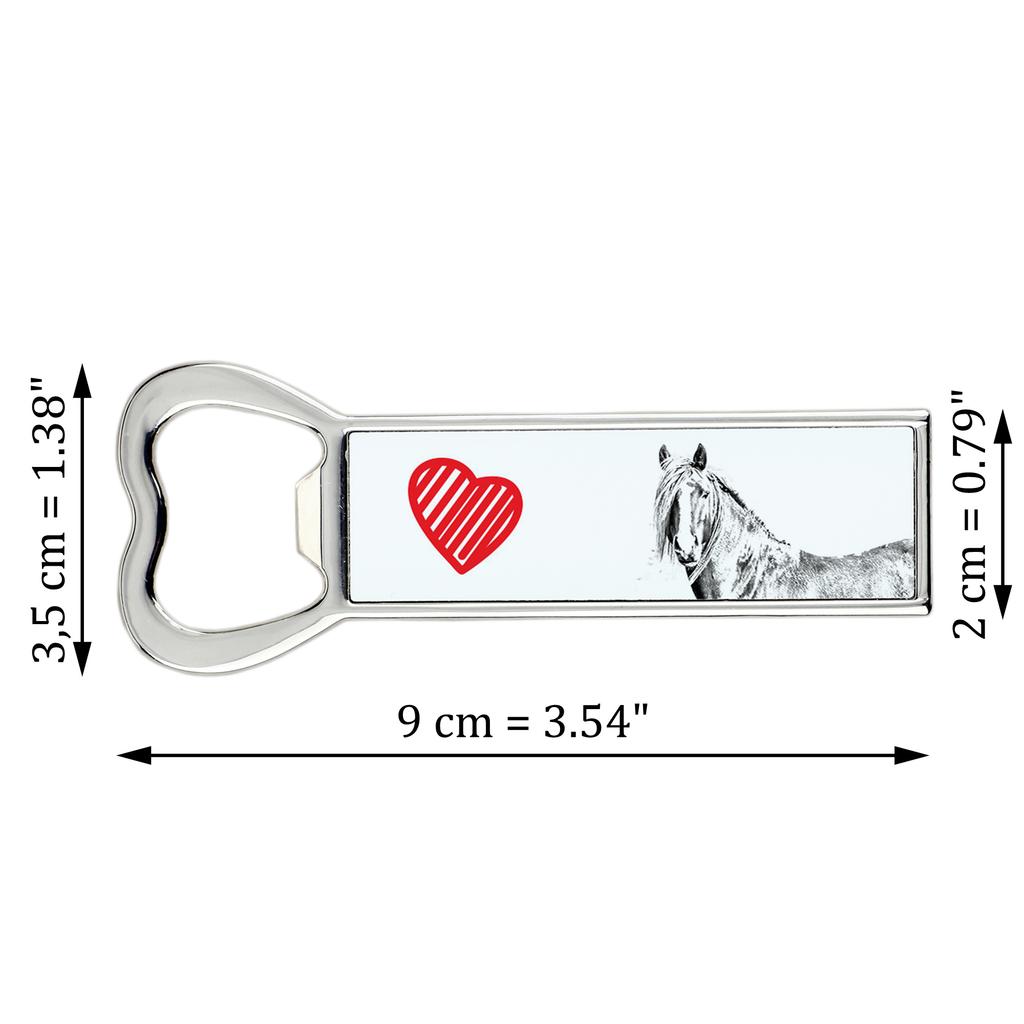 Canadian Horse – Bottle opener with a horse, personalized fridge magnet bottle opener | Art-Dog