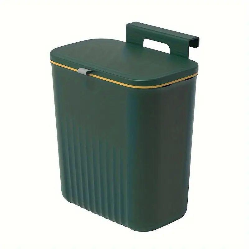 Wall-Mounted Bathroom and Kitchen Trash Can with Lid