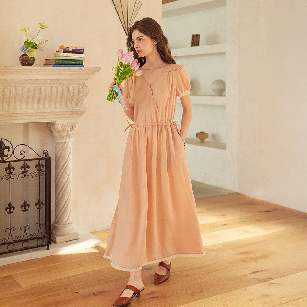 Simpeulleteulo Sr_Drawstring Waist Dress