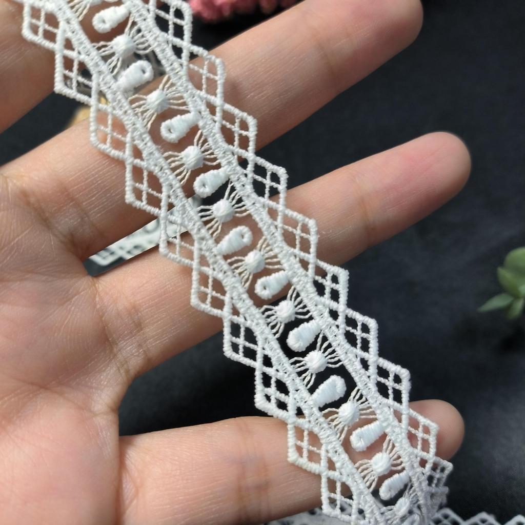 Hot Spot Transparent Mjölksilke Spets Bröllopskardin