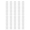 100pcs Self Adhesive Collar Support Stickers Triangular Shape Shirt Neck Stays  For Men