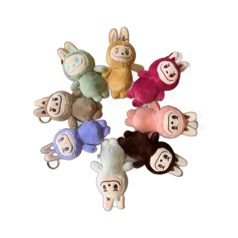

New labubu labubu plush toy grabber doll keychain pendant bouquet doll keychain pendant