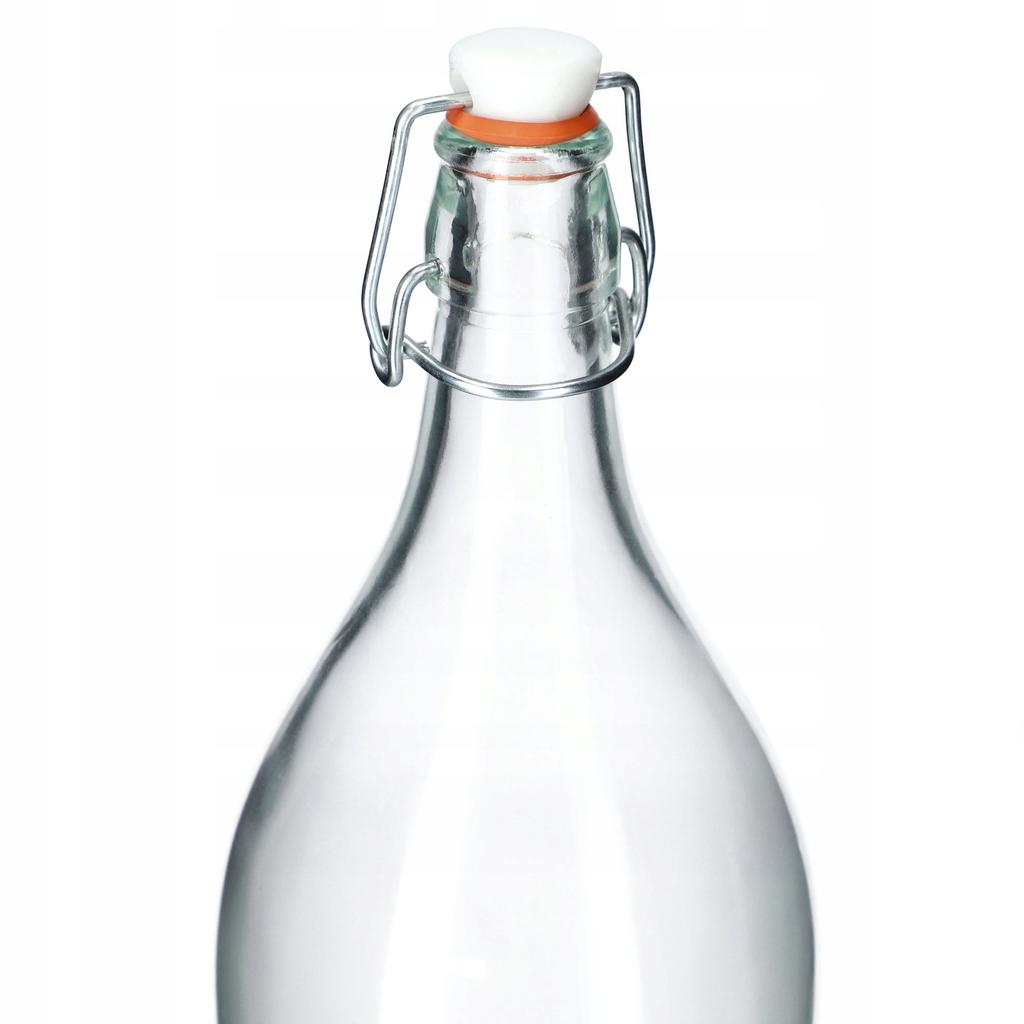 KADAX Glasflasche 2L für Likör Saft Wein mit Korken