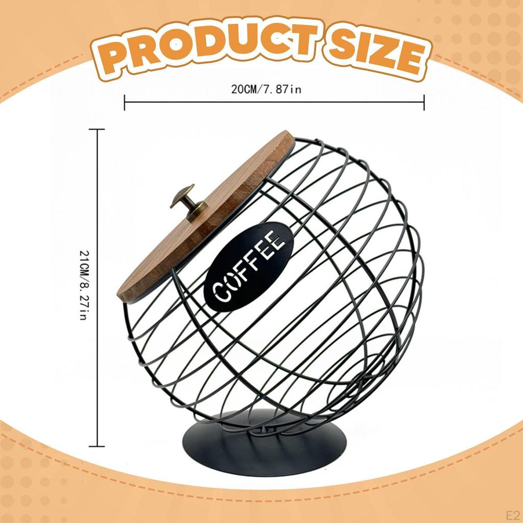 Coffee Capsule Holder, Desktop Container for Cafes, Hotels, Large Capacity, Counter Decoration,