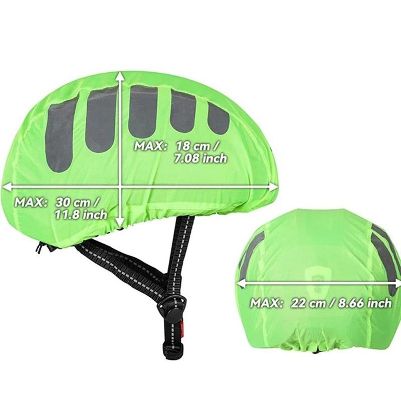 Bicycle Helmet Waterproof Cover With Reflective Strip Cycling Cap MTB Road Bike Helmet Rain Cover Windproof Protection Cover