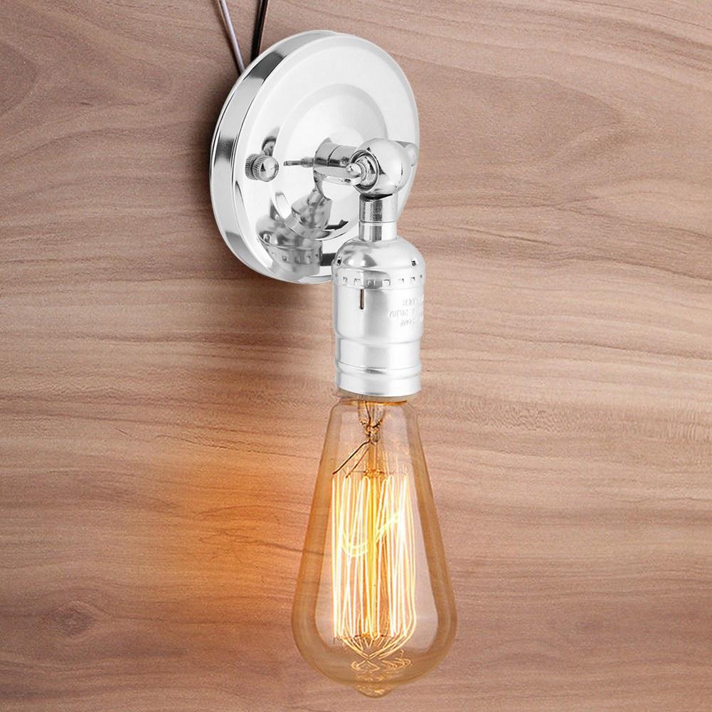 Vintage-Lichthalter, E27-Wandleuchte mit Schalter für den Heimgebrauch und die Dekoration, 220 V
