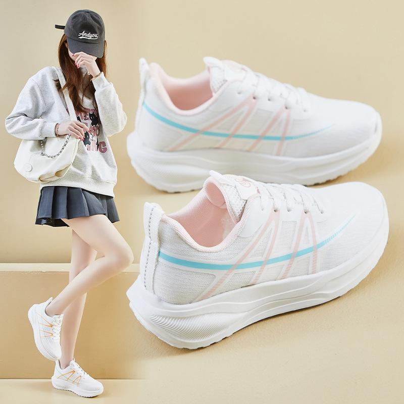 Lässige Dad-Schuhe für Damen, klobige Plateau-Sneaker, bequeme Schnür-Wanderschuhe, rutschfeste Tennis-Sneaker, atmungsaktive sportliche Laufschuhe für Damen