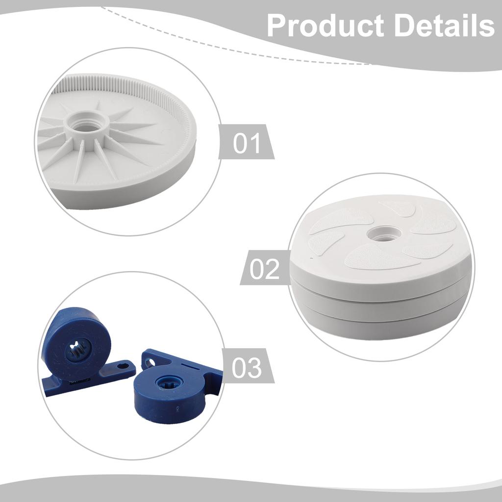 Pool Cleaner Kit for Polaris 180 280 Models with Essential 3 Large Wheels and 8 Ball Bearings for Effective Cleaning