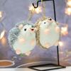 Plush Hedgehog Keychain Pendants Stuffed Animals Doll Toy Keyring Charms Backpack Accessory Adorable Handbag Pendants