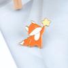 Fish Fox Strawberry Enamel Pin Lovely Brooch Cartoons Badge For Bags Jeans Hoodies Denim Lapel Pin Jewelry Kids Best Gift