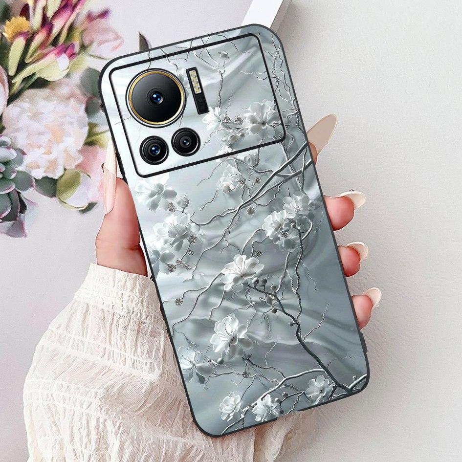 Für Infinix Note 12 VIP Hülle X672 Cover Neue Stilvolle Blume Schmetterling Weiche Silikon Handyhülle Für Infinix Note 12i X6819 Bumper