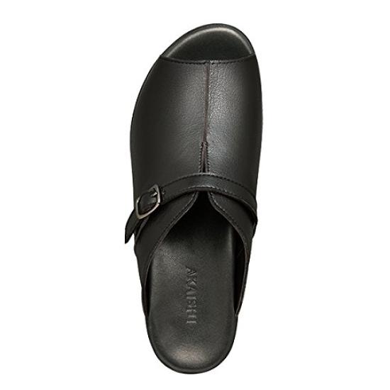 AKAISHI Arch Fitter 136 Komfortstorlek L Mula, Svart, (24.0-24.5)