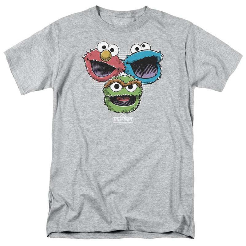 Fit 1969 Sesame Street Classic American Animated Cartoon Retro Unisexs and Unisexs LooseFitting Trendy Pure Cotton Tees