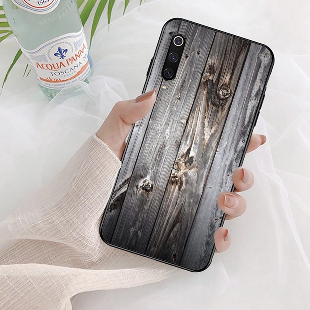 Wood Grain Phone Case For Xiaomi Mi 5X 8 9 10 11 12 lite pro 10T PocoX3pro PocoM3 Note 10 pro lite